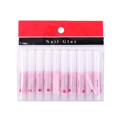 China Eco-friendly 2g Nail Tips Glue French Fake Tips Acrylic Nail Art Glue 1pcs for sale