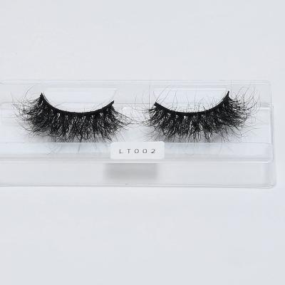 China Handmade Reusable False Eyelashes Lightweight 25mm Dramatic Wholesale Mink Lashes 3D Mink Eyelash Customized Boxes Vendor for sale