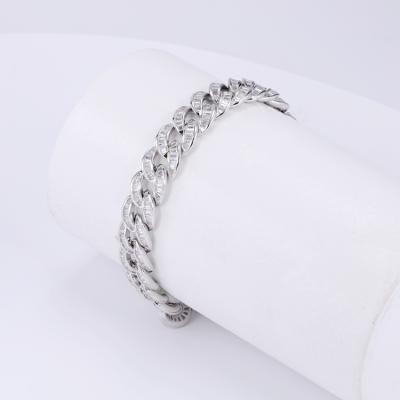 China FASHIONABLE cuban bracelet silver jewelry anklet braceletwomen sterling silver link chain for sale