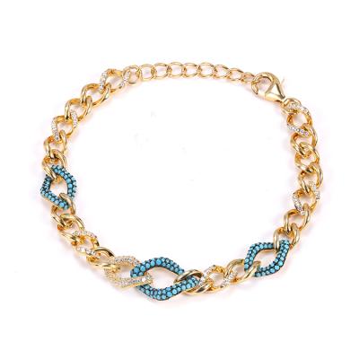 China 925 Sterling Silver Chain Bracelets Women Cuba Gold Plated Bracelet Custom Wholesale FASHIONABLE Low Factory Price and Trendy Link for sale