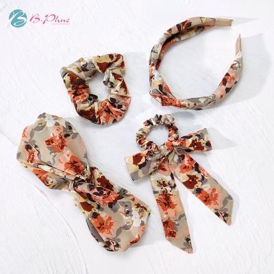 China B.PHONE 2022 new arrivals hair decoration women flower hair accessories printed headwrap naruto headbands for women for sale