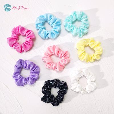 China Scrunchies With Tail Fashion Hair Scrunchies Cloth Headband Sweet Girl Elastic Headband For Women for sale