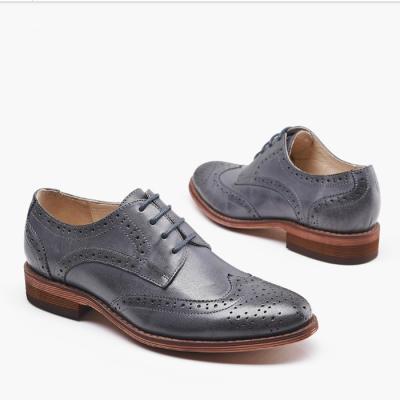 China Genuine leather upper material handmade slip on shoe factory and oxfords style shoes for sale