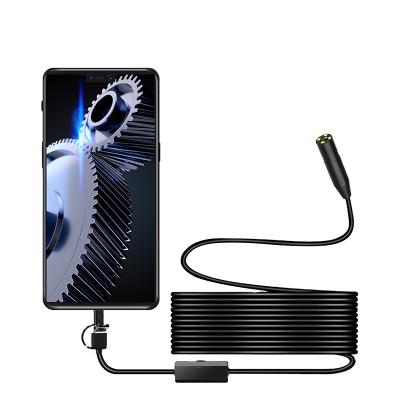 China NIGHT VISION AN100 14mm Endoscope Android Auto PC 4 LED Waterproof USB 5M Inspection Endoscope Borescope Camera Mirror for sale