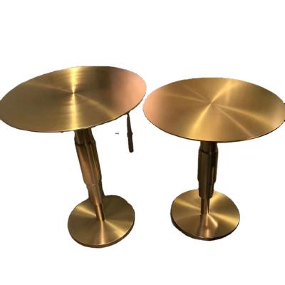 China Modern stainless steel gold coffee table for sale