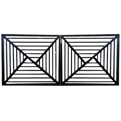 China Easily Assembled Interesting Looking Automatic Aluminum Gate Decorative Aluminum Doors Price Aluminum Gate Design For Driveway for sale