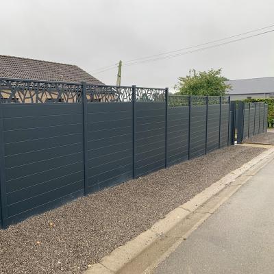 China Easily Assembled Hot Sale Aluminum 8ft Tall Privacy Fence for sale