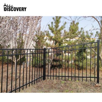 China Easily assembled customized black aluminum fence accessories adjust to sloping yards for sale