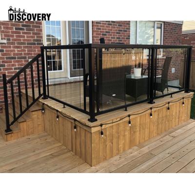 China U Channel Deck Modern Aluminum Glass Fence Fence Designs for sale