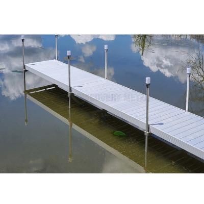 China Customized Modern Anodized Aluminum Sectional Docks Floating Pontoon Dock For USA Market for sale