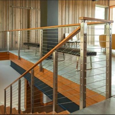 China Modern Modern Indoor / Outdoor Stainless Steel Cable Railing / Wire Railing for sale