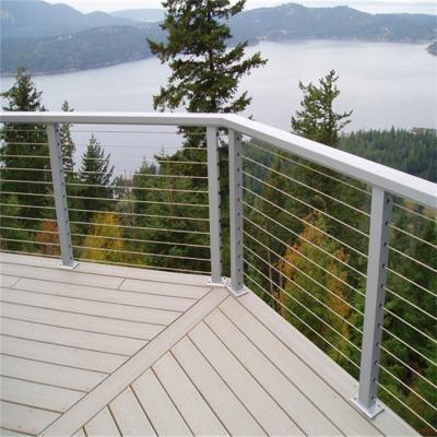 China Railing Modern Balcony Wire Outdoor Cable Tension Railing for sale