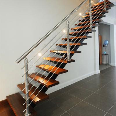 China Modern Modern Indoor Railings Rod Staircase Stainless Steel Rodstair Railings for sale