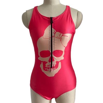 China NUSPIRE 2021 One Piece Swimsuit Front Zipper Back Hollow Out Breathable Swimwear For Women for sale