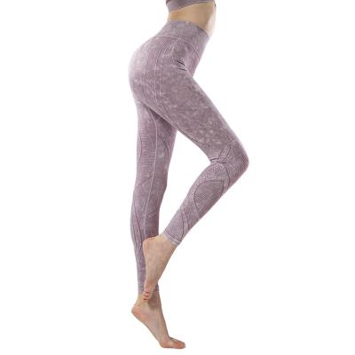 China NUSPIRE Pants High Waist Hip Lift Sports Breathable Tights Gym Women Seamless Running Yoga Gaiters for sale