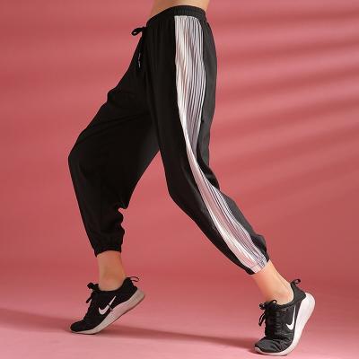 China NUSPIRE breathable quick dry plus size sports trotter pants side stripe loose fit pants for women for sale