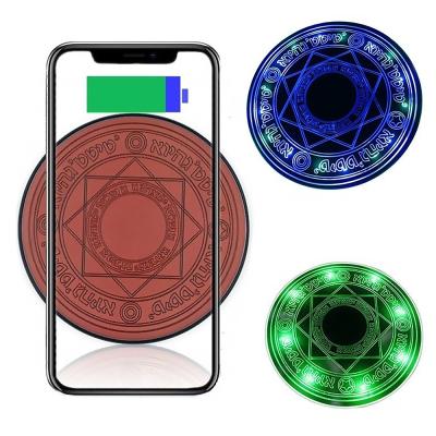 China Cell Phone Tablet PC MP3 GPS Circle 10W Qi Pad Magic Fast Charging Wireless Charger For iPhone 11 X XS XR For Samsung Note 20 S10 S20 Ultra Universal for sale