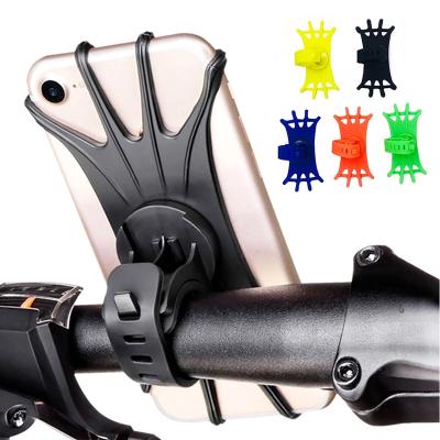 China Adjustable Phone Holder Universal Riding Bike Mobile Phone Bicycle Motorcycle Handlebar Mount Cradle For Smartphone for sale