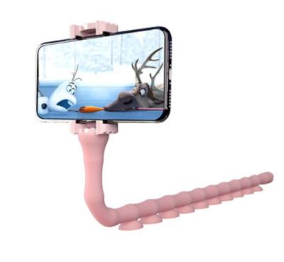 China Adjustable Cute Crawler Phone Stand Suction Cup Holder Portable Wall Desk Stand for sale