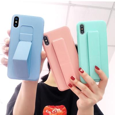 China Shockproof PP Candy Color Wristband Case For iPhone 12 mini 11 pro 7 8 max plus Se X XR XS max 12 2020 Magnetic Stand Holder Cover for sale