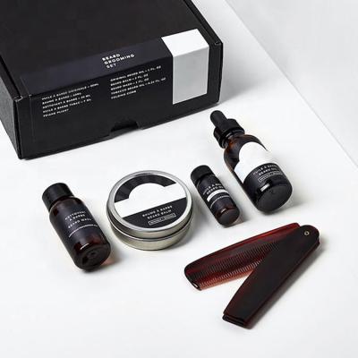 China Salon Promotion Travel Beard Care Private Label Home Beard Grooming Kit Beard Growth Kit for sale