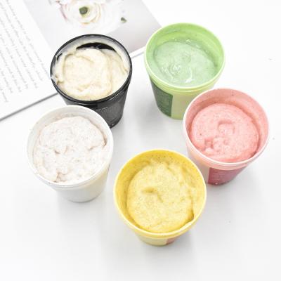 China Natural Exfoliator Private Label Soft Exfoliation Body Cream Rub Deep Clean Skin Whitening Fruit Sugar Body Scrub Vitamin C for sale