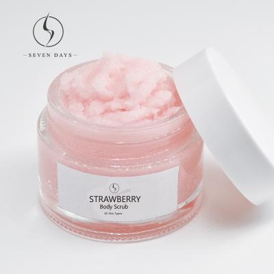 China Raw Exfoliator Body Care Cactus Shea Butter Strawberry Dead Skin Removal Exfoliating Body Scrub for sale