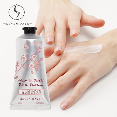 China 2021 Hot Selling Organic Vegan Anti Aging Cherry Blossom Hand Cream Hand Care Products for Dry Hand for sale