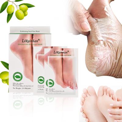 China Peeling Exfoliating Moisturizing Whitening Wholesale Natural Organic Olive Oil Dead Skin Removal Exfoliating Foot Skin Care Peeling Foot Mask for sale