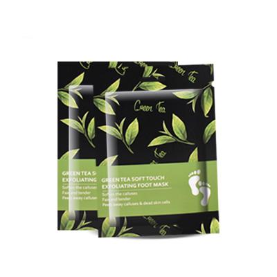 China Moisturzing Natural Organic Custom Private Label Fresh Green Tea Peeling Nourish Exfoliating Foot Mask for sale