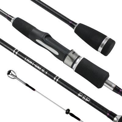 China Custom High Carbon Stream Fish Rod 2 Section 1.8m 2.10m Carbon Fiber And Ultra Soft Spinning Fishing Rods Trout Lure Fishing Rods for sale