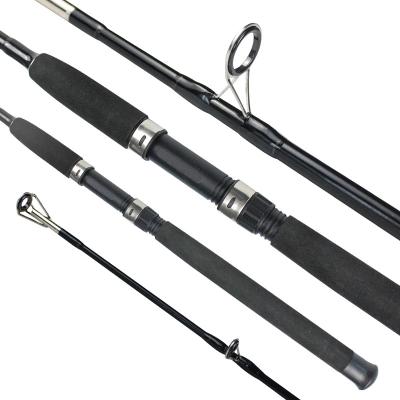 China Custom Solid Carbon Sea Fishing Rod 168cm/180cm/198cm/210cm 2 Section Carbon Fiber Fishing Rod Spinning Casting Boat Fishing Rods for sale