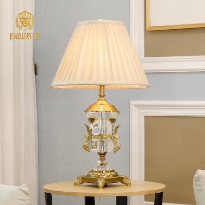 China European Jewelerytop Lamp European Brass Crystal Table Decoration Luxury Table Lamps Buy Online for sale