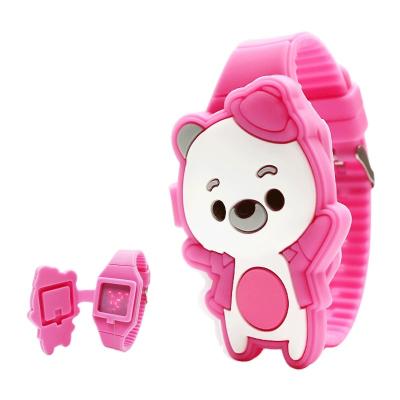 China Cartoon Baby LED Silicone Waterproof Wristband for sale