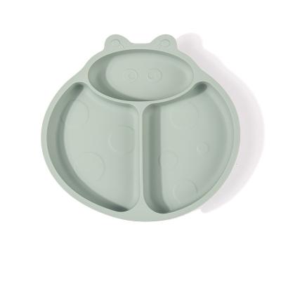 China Children's Food Supplement Silicone Dish Suction Silicone Non-Slip Dish for sale