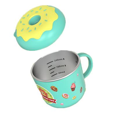 China 2021 Hot Sale Children's Baby Cup With Handle Stainless Steel Baby Cup for sale