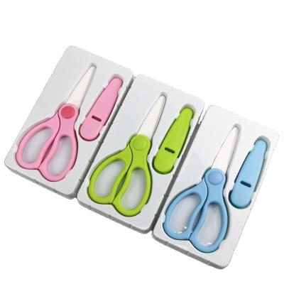 China Eco-friendly/durable/portable/safety/sharp/health safety rust proof 2.5 inch ceramic kitchen scissors with sheath for baby's food for sale