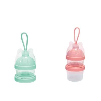 China Custom Plastic Baby Milk Powder Dispenser Bpa Free Travel Airtight Milk Powder Container Bpa Free Plastic Baby Food Storage for sale