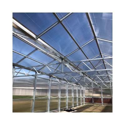 China Hot-dipped galvanized steel production greenhouse greenhouse polycarbonate commercial greenhouse for sale