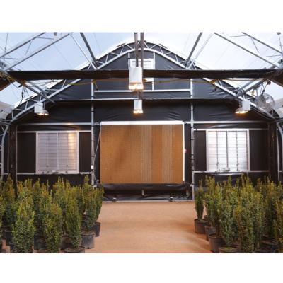 China Commercial Herbs Single Span Automated Blackout Light Deprivation Greenhouse for sale