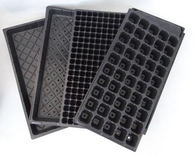 China High Quality Recycled Black PS Seeding Seeding Trays Planting Tray Nursery Tray for sale