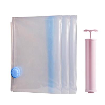 China Sustainable Jumbo Vacuum Compression Storage Bags Space Save Bags For Clothes With Freehand Pump for sale