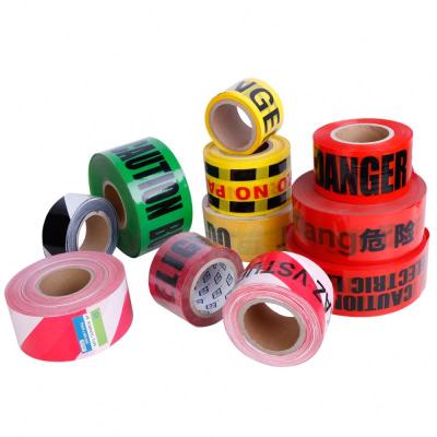 China Waterproof High Visibility Blocking Hazard Tape Barrier Floor Signature Line Marking for sale