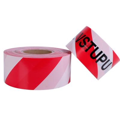 China Non Adhesive Custom Logo Printed Caution Warning Diminishing Tape for sale