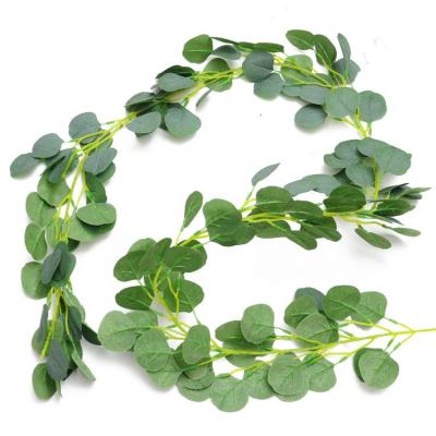 China 211104 Eco-friendly Artificial Hanging Plants Ivy Garland Green Vines For Bedroom Party Wedding Decor for sale