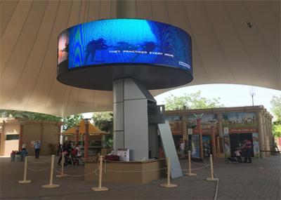 China P10 Building Advertising Show Curved LED Screen CE / ROHS / FCC for sale