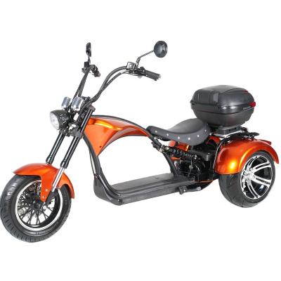 China Unisex Mangosteen 3 Wheel M1P EEC COC 2000W Electric Scooter Motorcycle 3 Wheels Electric Tricycle Chopper Citycoco for sale