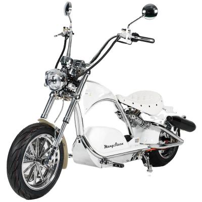 China Unisex Mangosteen M1PS Plating EU Stock EEC COC 14 Inch Fat Tire Electric Scooters 4000W E Chopper Citycoco Echopper for sale