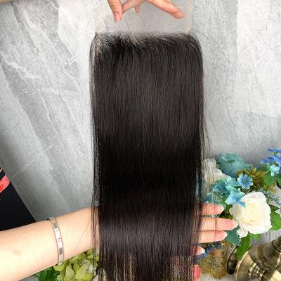 China 4x4 5x5 6x6 7x7 Hd Lace Closure / Barely Shedding Soft Thick Shedding Hair Lace Frontal / hd Transparent Lace Frontal Closure for sale