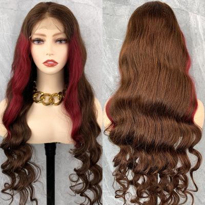 China Cheap Cuticle Aligned Transparent Lace Colored Barely Shedding Thick Smooth Soft Front Wig 130% 150% 200% Density Full Lace Hair Wigs for sale